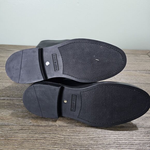 Steve Madden Women's Leather Gaige Riding Boots Black Size 9 - Picture 7 of 9